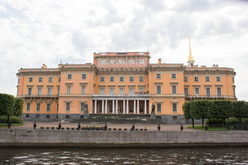 View of the Mikhailovsky Castle in St. Petersburg, Russia