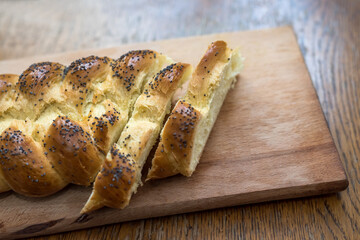 Fresh homemade brioche. Healthy eating
