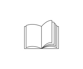Book, education, open book icon. Vector illustration.