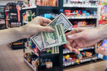 concept of shopping in a supermarket