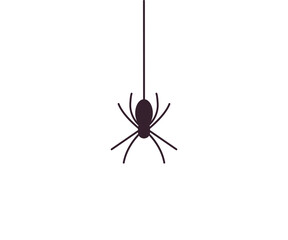 Halloween, monster, spider icon. Vector illustration, flat design.