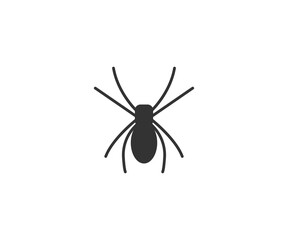 Halloween, monster, spider icon. Vector illustration, flat design.