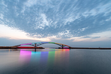 Xiying Rainbow Bridge, Magong, Taiwan