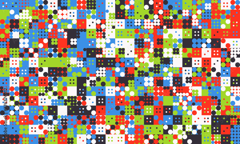 Poster digital design abstract vector pattern
