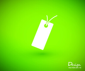 price icon on green background.