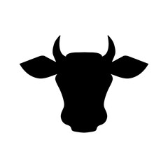 Bull bison icon vector illustration isolated on white background.