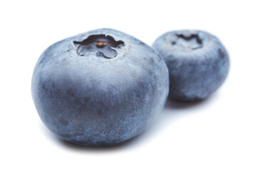 Tasty blueberry on white background