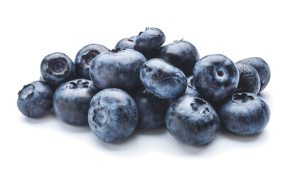 Tasty blueberry on white background