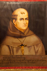 Retrato del reverendo padre fray Junípero Serra.Museo de Fray Junípero Serra.Petra.Mallorca.Islas...