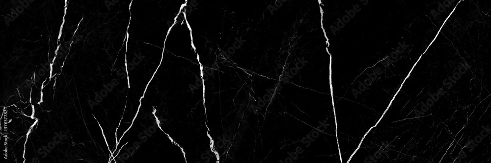 Wall mural abstract black background,black marble texture background, black marble background with white veins