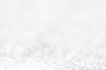 White bokeh abstract background. Christmas and New Year background
