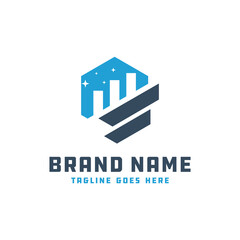 investment marketing graphic logo