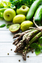 Healthy vegetarian food concept background