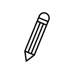 Pencil line icon. Design template vector