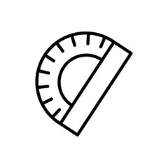 Semicircular ruler line icon. Design template vector - obrazy, fototapety, plakaty