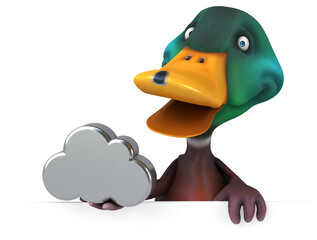 Fun duck - 3D Illustration