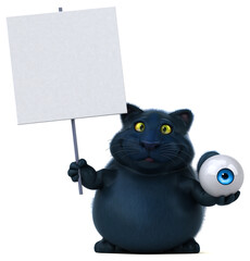 Fun cat - 3D Illustration