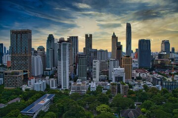Obraz na płótnie Canvas Bangkok city skyline