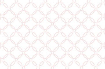 Geometric circle vector pattern. Circle pattern on white background. Abstract pink pattern. 