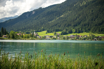 White lake in Carynthia, Austria