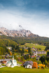 Fototapeta premium village in the mountains