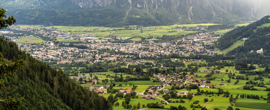 Austrian alps over the town of Lienz
