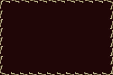 Gold pattern border design on maroon background .Abstract wallpaper. maroon wallpaper.