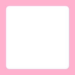 pink banner frame template square for background, copy space, cosmetics banner background