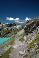 Wunderschöner Bergsee auf dem Pizol in der Schweiz 7.8.2020