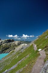 Bergwelt auf dem Pizol in der Schweiz 7.8.2020