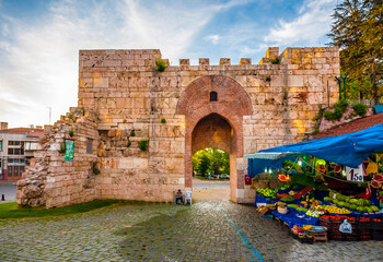 Bursa Castle view in Bursa City. Bursa is populer tourist destination in Turkey. 