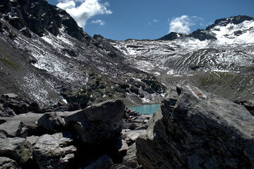 Bergwelt auf dem Pizol in der Schweiz 7.8.2020