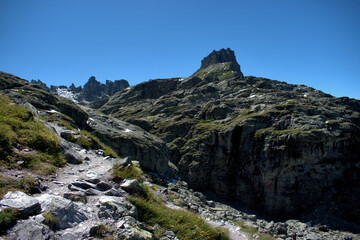 Bergwelt auf dem Pizol in der Schweiz 7.8.2020