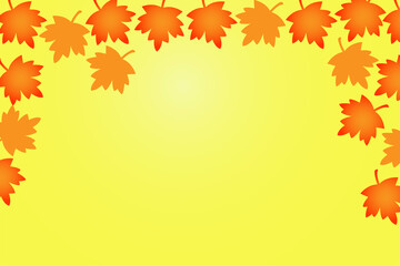 Beautiful Autumn Leaves Background Design use as poster, card, wallpaper or Banner
