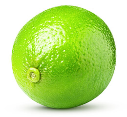 lime isolated on white background