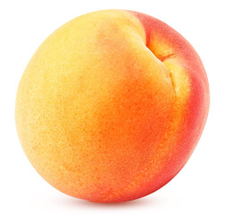 ripe apricot isolated on a white background