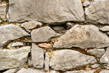 Background of stone wall close up.