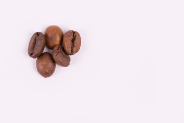 coffee beans on white background
