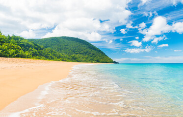 Pearl Beach in Guadeloupe in Caribbean