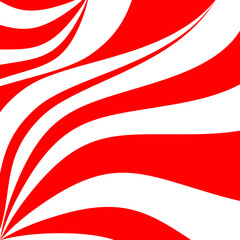red and white wave background design vector illustration. Flag in wave effect vector