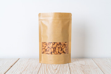 Cashew nuts in bag
