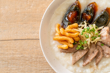 Pork Congee or Porridge with Pork
