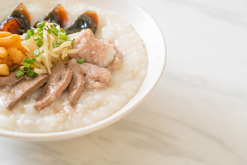 Pork Congee or Porridge with Pork