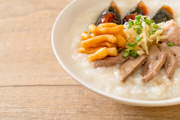 Pork Congee or Porridge with Pork
