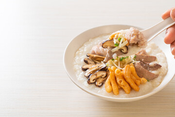 Pork Congee or Porridge with Pork
