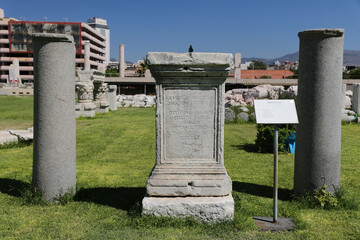 Fototapeta na wymiar Agora of Smyrna in Izmir, Turkey