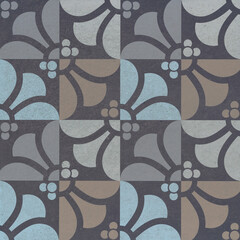seamless geometric pattern, Retro kitchen tile design
