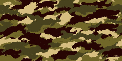 Camouflage background. Seamless pattern.Vector. 迷彩パターン
