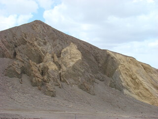 Death Valley National Park Desert Landscape Roads Clouds