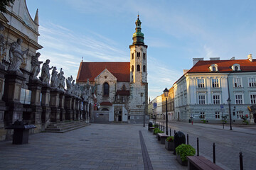 Cracow, St Andrew Church in Grodzka street - obrazy, fototapety, plakaty